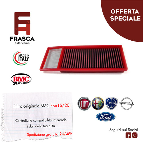 Filtro aria sportivo bmc - filtro, fiat